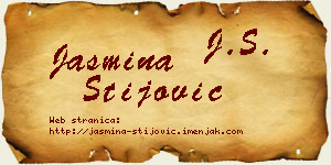 Jasmina Stijović vizit kartica